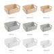 thumbnail image 3 of Cesta de almacenamiento de plástico Escritorio portátil de plástico Cocina Refrigerador Cesta Baño C Abanopi Blanco/M, 3 of 7