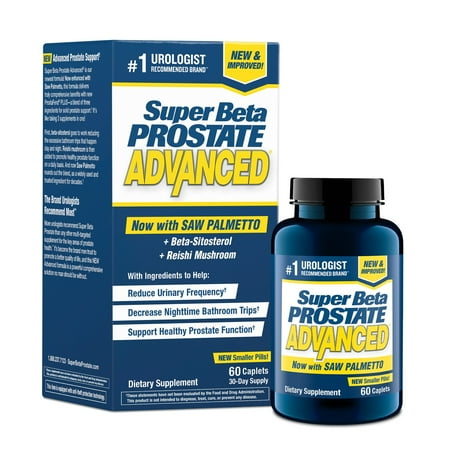 Super Beta Prostate Advanced + Saw Palmetto & Beta Sitosterol, Men's Health, 60 Caplets