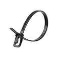 thumbnail image 1 of Bridas RETYZ, 15 cm, negras, reutilizables, 50 libras, 100 unidades, 1 of 8