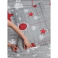 thumbnail image 3 of Christmas Reversible Bedspread Set, Traditional Celebration Theme Pendant Stars Baubles Ornate Snowflakes, Pillow Shams & Comforter Microfiber Bedding Set, 3 Sizes, Grey Red White, by Ambesonne, 3 of 4