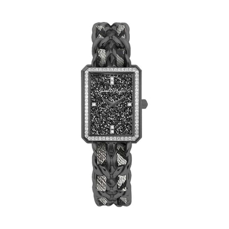 Kendall + Kylie Ladies Quartz Movement Black Tone Metal Strap Analog Fashion Watch