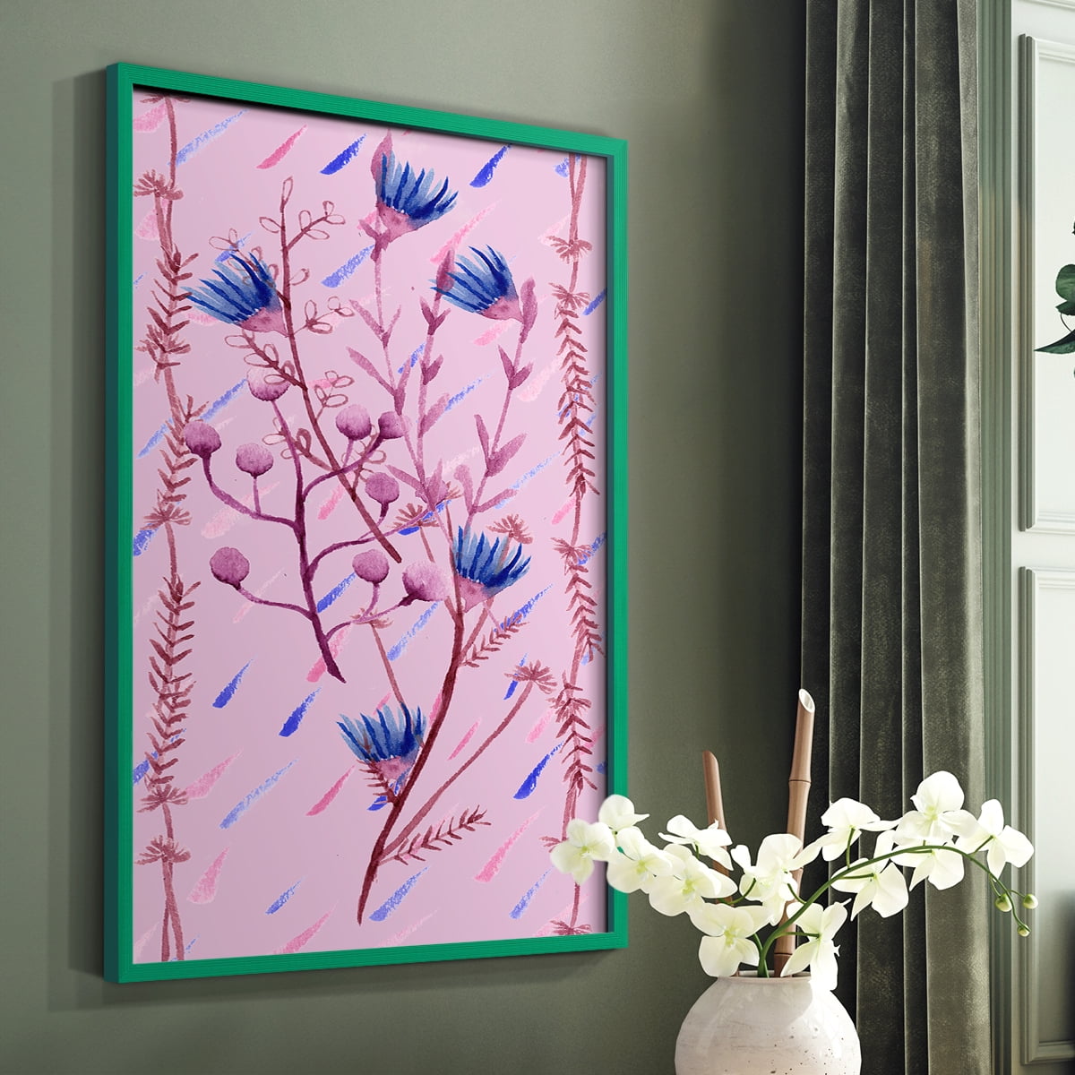 XO Collection B Framed Print - Solid Wood in Single Picture Frame Solid Wood 2 Framed Print
