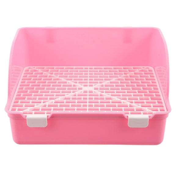 Baluue Large Bunny Potty Trainer Box Plastic Litter Pan for Small Pets and