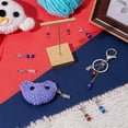 thumbnail image 5 of Independece Day Theme Glass Beaded Gourd Charm Locking Stitch Markers Zinc Alloy Lobster Claw Clasps Locking Stitch Marker Mixed Color 3.6cm DIY, 5 of 6