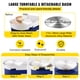 thumbnail image 3 of VEVOR Pottery Wheel 28cm Máquina formadora de cerámica con control de pedal de lavabo desmontable 350W Art Craft DIY Clay Tool para Art Craft Work y Home DIY Blue, 18 piezas, 3 of 9