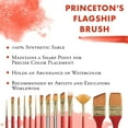 thumbnail image 2 of Princeton Brush Heritage Synthetic Sable Watercolor & Acrylic Brush, Bright Shader, 4, 2 of 7