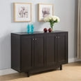 thumbnail image 2 of Smart Home Furniture 6-Shelf Contemporary Wood Buffet in Red Cocoa, 2 of 3