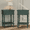 2 pack Green, variant on HLR 25" Mid Century Nightstand Set of 2, Assembled Wood Bedroom End Table with USB Ports and Outlets, Blue