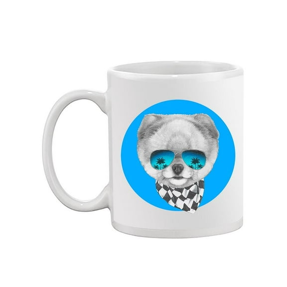 Pomeranian With Sunglasses Mug -Image by Shutterstock,