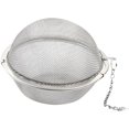 thumbnail image 1 of Stainless Steel Tea Strainer,Mesh Tea Ball with Extended Chain Hook,Tea Spacer Diffuser,Tea Steeper,Tea Infuser,Tea Brewer for loose Leaf Tea Spices Seasonings (Medium), 1 of 1