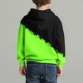thumbnail image 5 of Atogsazn Kids Boys Oversized Hoodies Children Casual Gradient Fleece Long Sleeve Pullover Sweatshirt Fall Winter Tops 02-Green 11-12 Years Fashion, 5 of 7
