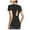 Black, variant on Workout T Shirts for Women Short Sleeve Athletic Shirts Crewneck Yoga Tops Loose Fitting