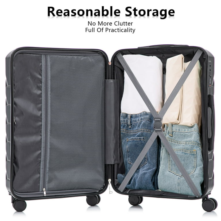 Luggage Sets 3 Piece(20/24/28), Expandable Carry On Suitcase with