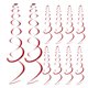 thumbnail image 5 of KAKOWELY 12 serpentinas colgantes con forma de espiral para fiestas, techos, paredes, puertas, fiestas de cumpleaños, bodas, graduaciones y festividades., 5 of 5