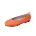 thumbnail image 2 of Plus Size Wide Width Round Toe Rhinestone Women's Casual & Dress Shoes Comfortable Office Work Daily Wear Spring Summer Orange 9.5, 2 of 9