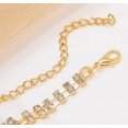 thumbnail image 4 of shiyou-Rhinestone Finger Ring Bracelet Crystal Hand Chain Ring Bracelets for Women, 4 of 4
