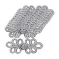 thumbnail image 3 of Botones de nudos chinos Zulema Sujetadores de cierre de botón de costura mano Flatback plata, 3 of 8