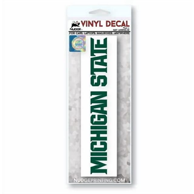 Calcomanía Para Auto Colegiado Premium Spartans De La Universidad Estatal De Michigan