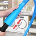 thumbnail image 3 of CZQ Sealegend 2 Pieces Dryer Vent Cleaner Kit and Flexible Dryer Lint Brush Vacuum Hose Attachment Power Lint Remover Refrigerator Coil Brush, 3 of 7