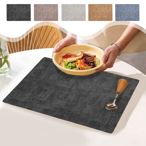 Ganfancp Traves de Mesa de Moda y Hermosos Manteles Individuales de Cuero de Doble Cara Estilo Occidental para El Hogar Aislantes Del Calor Rebajas Flash Deals 1X Almohadillas Térmicas
