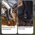 thumbnail image 4 of Equestrian Half Chap for Adults, Microfiber Protective Leg Guard Half Chap for Horse Riding, 4 of 7