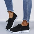 thumbnail image 2 of Espadrilles Compensées en Maille Confortables pour Femmes Dames Mode Respirantes à Lacets, 2 of 9