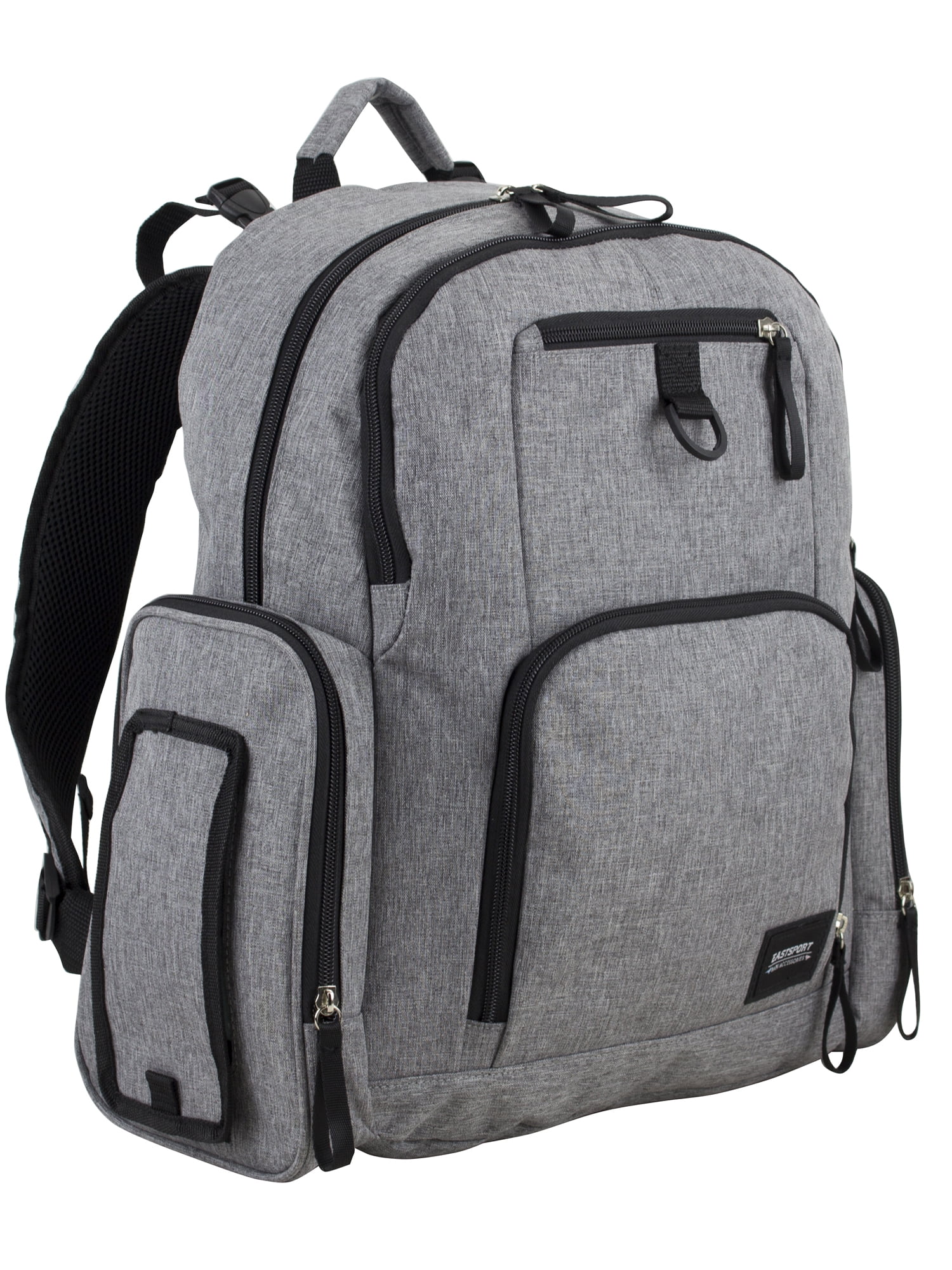 Eastsport Bond St. Large Multi-Function Backpack Diaper Bag with Changing Pad, Grey