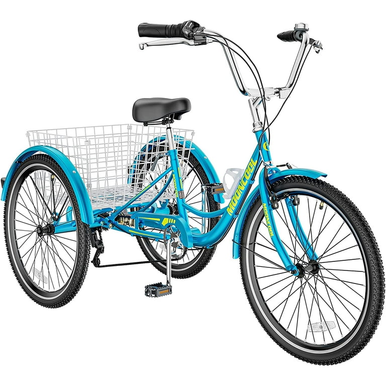 Adult Tricycle Trikes, 3-Wheel Bikes, 26 in. Wheels Cruiser Bicycles with  Large Shopping Basket for Women and Men GM-H-305 - The Home Depot