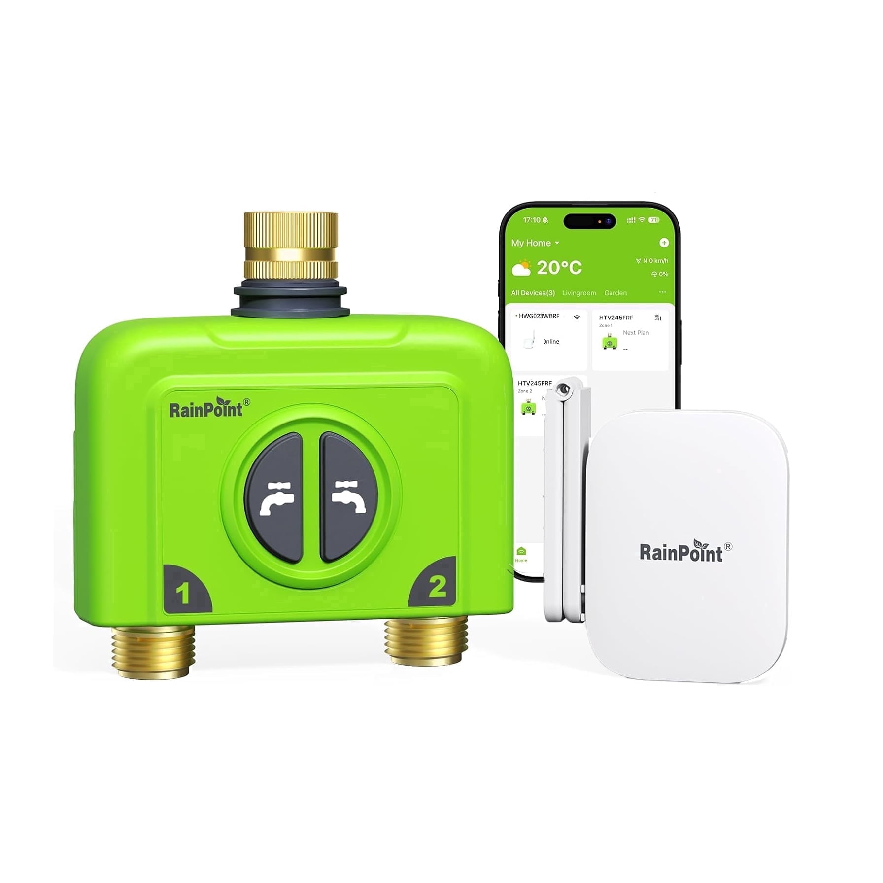 Orbit 57946 B-hyve Smart Indoor/Outdoor 6-Station WiFi Sprinkler