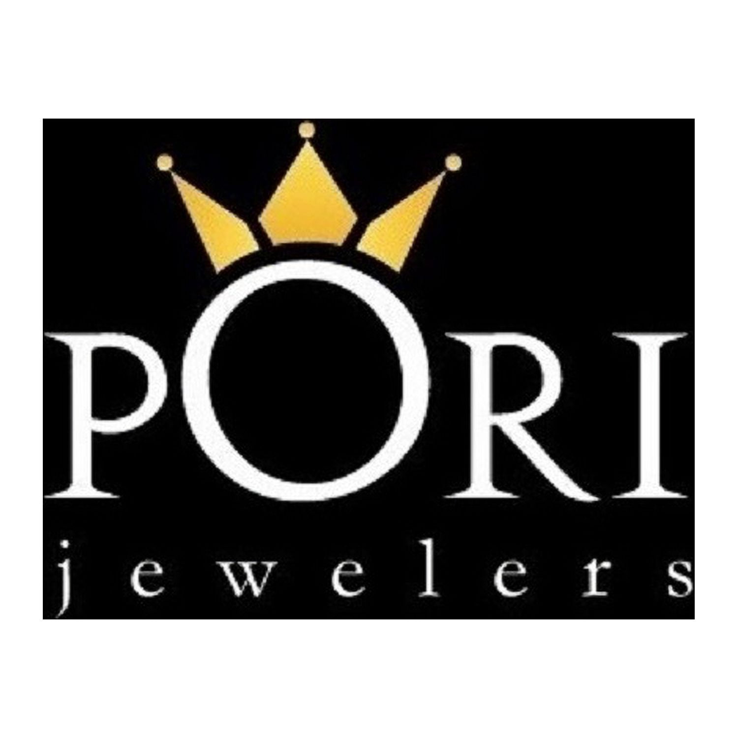 Jewelers 14K Solid White Gold Birthstone Round-cut Stud Earrings made with Crystals Swarovski-MAR BOXED