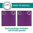 thumbnail image 3 of Blackout Curtains for Bedroom - Grommet Thermal Insulated Room Darkening Curtains for Living Room, Set of 2 Panels, 3 of 8