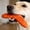 J002- Orange, variant on Best indestructible Dog Chew toy, Dog toys for Medium Dogs, Chew toys for Small Dogs, 10 in Silicone, indestructible Chew toys for Dogs, Plaque Reduction, Play, Orange, 1 Pc