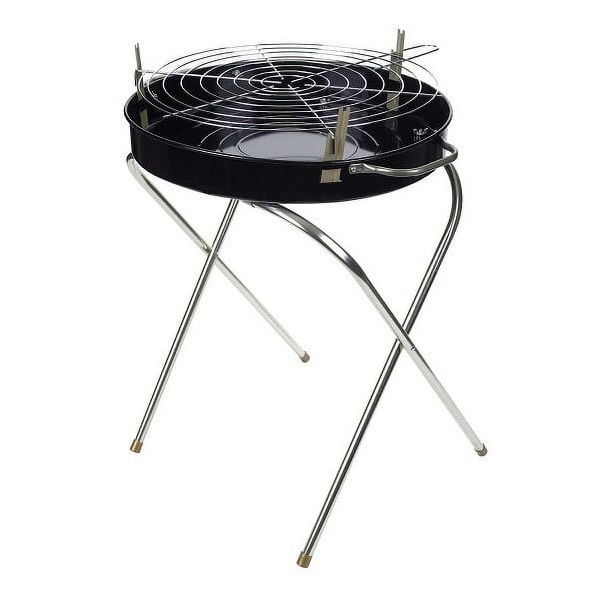 Panacea Fold-a-Matic 22” Heavy Duty Portable Charcoal Grill, Steel Construction, Foldable