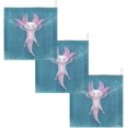 thumbnail image 7 of SKYSONIC 5 PCS Axolotl in Water Baby Muslin Washcloths, Powerful and Funny Face Towel Burp Cloths Ultrasoft Absorbent Cotton Bath Wipes Towels for Newborn Boys Girls, 7 of 7