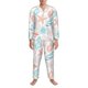 thumbnail image 3 of Balery Colorful Seashells1 Pijama para Hombre de Dos Piezas con Manga Larga, Conjunto de Dormir y Descanso Suave con Bolsillos-Medium, 3 of 7