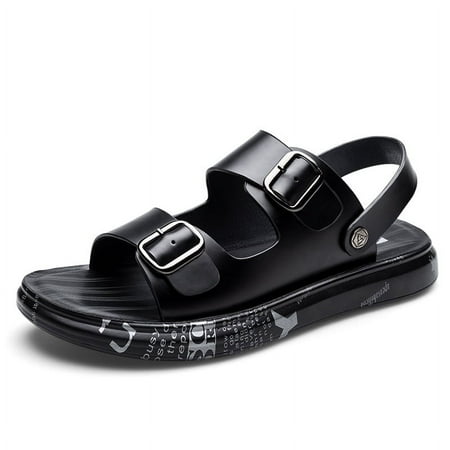

Men s Sandals Summer Casual Genuine Leather Beach Sandals for Men Outdoor and Indoor Comfort Open Toe Fisherman Sandals