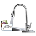 thumbnail image 1 of Kitchen Faucet Pull Out Tap 2 Function Stream Sprayer Single Handle 304 Stainless Steel Kitchen Sink Hot Cold Water Mixer Taps ,Effortless Installation, 1 of 7