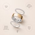 thumbnail image 4 of Posh Tech 2-Pack Sterling Silver Smart Ring Stack, Size 6, 4 of 4