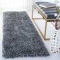 thumbnail image 3 of SAFAVIEH New Orleans Ivory Solid Shag Area Rug, Dark Grey, 6' x 9', 3 of 8