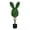 2#_1pc, variant on Leutsin Boxwood Easter Egg Topiary Outdoor - Green Easter Egg Shaped Topiary Trees,Artificial Decorations Ball Planter Pots with Bow Tie,Faux Fake Mini Greenery Indoor Porch Home Decor,1pc