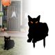 thumbnail image 1 of Ojos De Gato De Halloween Arte Pradera Jardín Insertar En El Suelo Metal Artesanía Decoración De Jardín !, 1 of 6