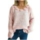 thumbnail image 1 of Ailaofu Womens Wool Blend Embroidery Floral Oversized Fit Sweater Trendy 2025, 1 of 6