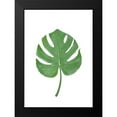 thumbnail image 2 of Artographie Studio 11x14 Black Modern Framed Museum Art Print Titled - Monstera Leaf Green, 2 of 5