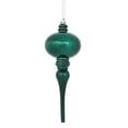 thumbnail image 2 of Vickerman N174562D 8 x 2.75 in. Sea Blue Shiny Final Ornament - 3 per Bag, 2 of 3