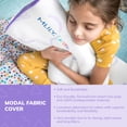 thumbnail image 3 of Almohada MLILY Kids de espuma viscoelástica ajustable 30 x 50 cm, color morado, 3 of 7