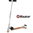 thumbnail image 5 of Razor Spark Ultra Folding Kick Scooter - Orange, LED Light-up Wheels, Spark Bar, For Child Ages 8+, 5 of 9