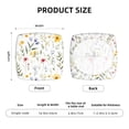 thumbnail image 5 of Honeii Watercolor Floral A Print Square Cushion Cover with Elastic Band & Ties,Sofa Cushion Covers,Furniture Protector for Living Room,Washable Sofa Seat Slipcover-Two Pieces, 5 of 7