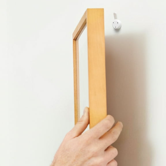 FRCOLOR 50pcs Picture Hangers for Hardwall Invisible Nail Hangers Concrete Hard Wall Drywall Picture Hooks Non-Trace Hanging Hook for Picture Photo Frame Clock Hangers White