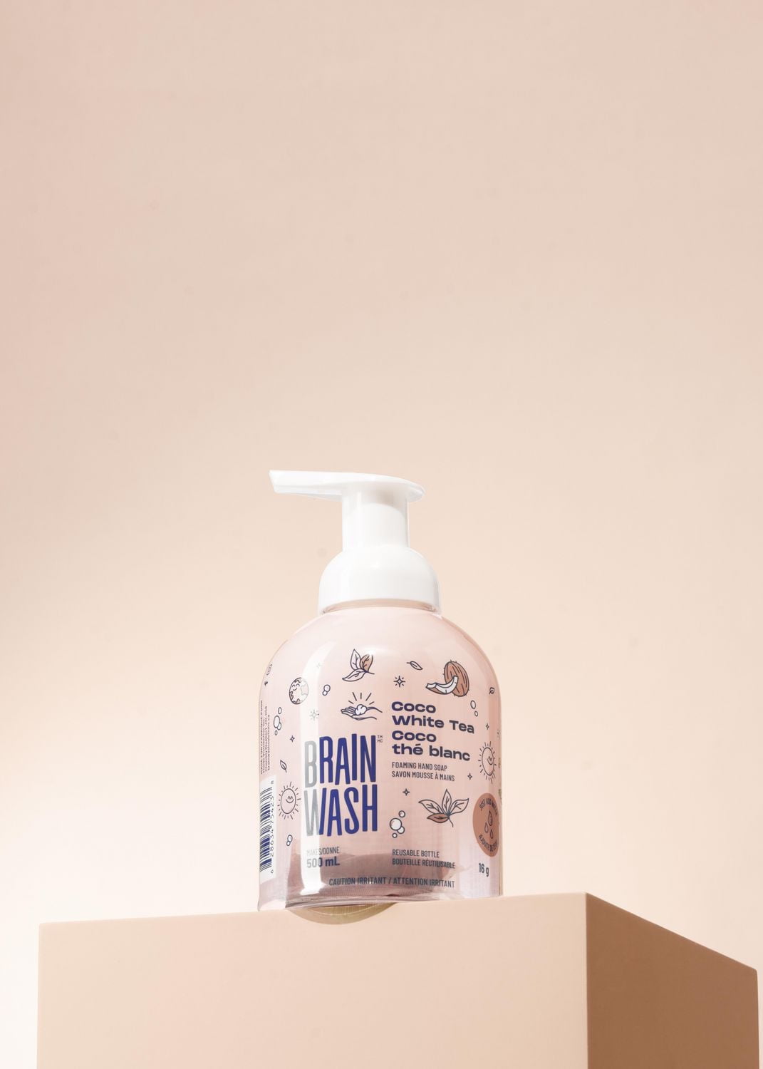 Brain Wash Foaming Hand Soap Bottle with Starter Pod - Coco White Tea, 500ml