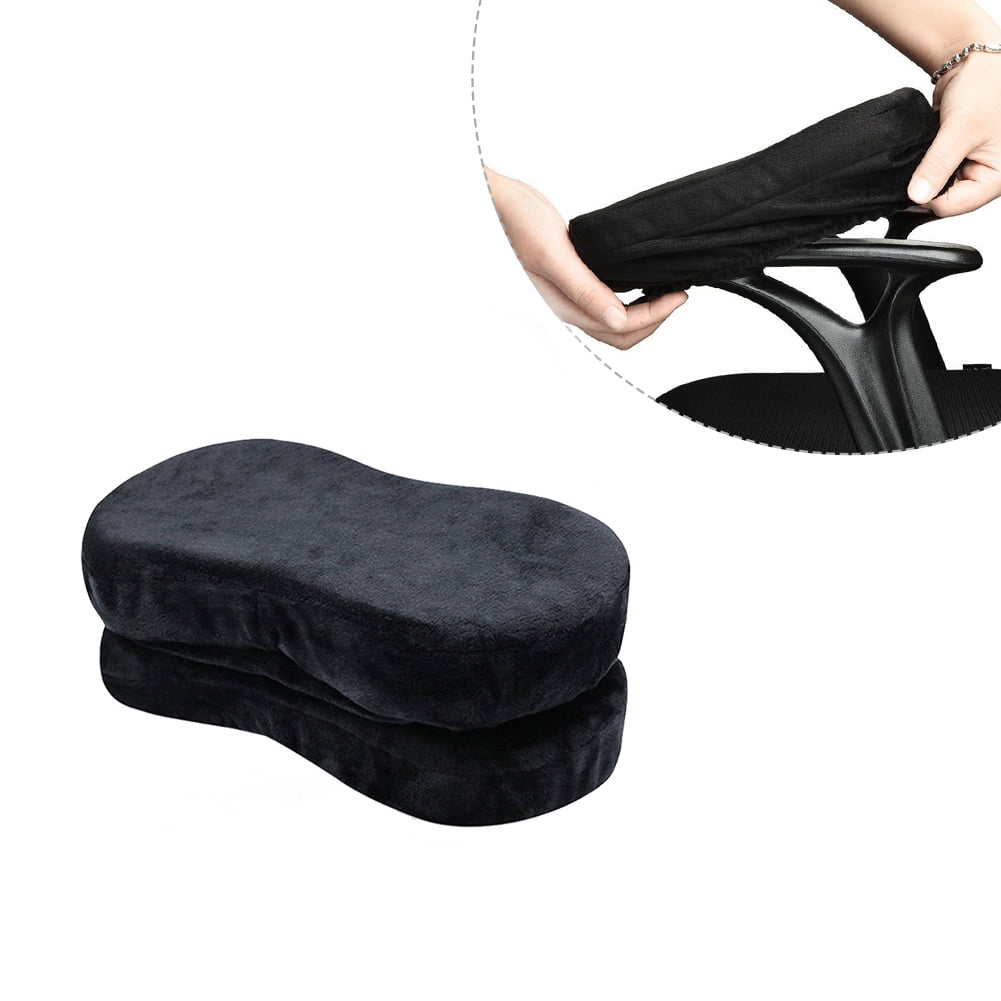 Ergonomic Memory Foam Chair Armrest Pads Comfy Office Chair Arm Elbow Rest Mat 